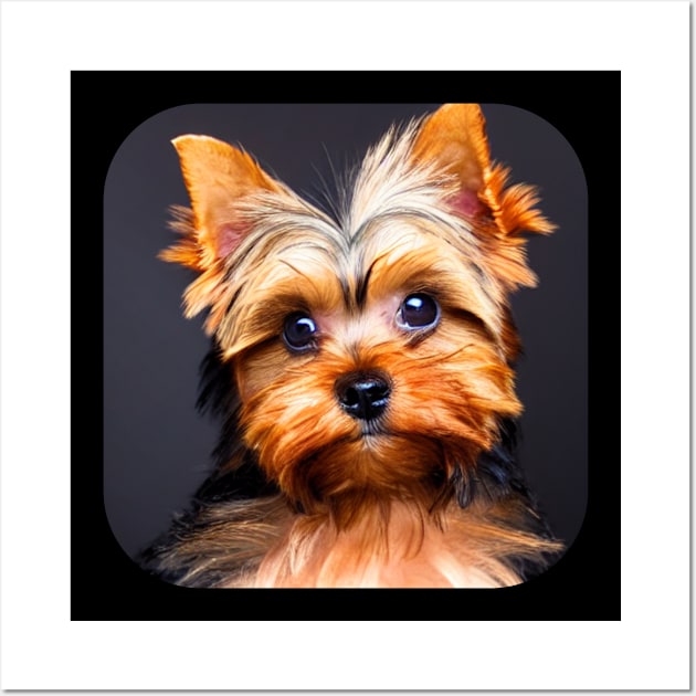 Yorkshire Terrier Puppy Wall Art by KK-Royal